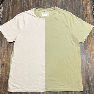 Men's Short Sleeve Tee - Olive and Cream